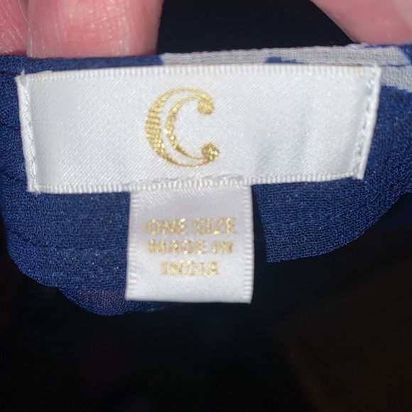 Charming Charlie patriotic shawl/cover-up/jacket one size fits all - Picture 6 of 8